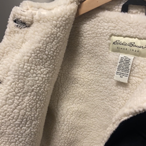 Eddie Bauer Black Velveteen Warm Jacket - Picture 5 of 8